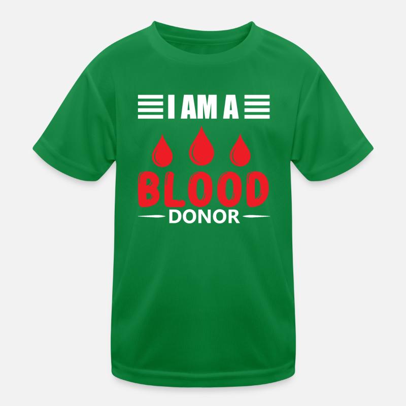 Blutspende Blutspenden Blutspender Kinder Funktions-T-Shirt