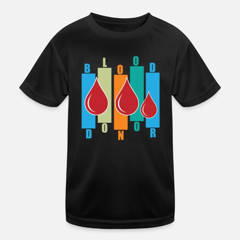 Don de sang Dons de sang Donneurs de sang T-shirt sport Enfant