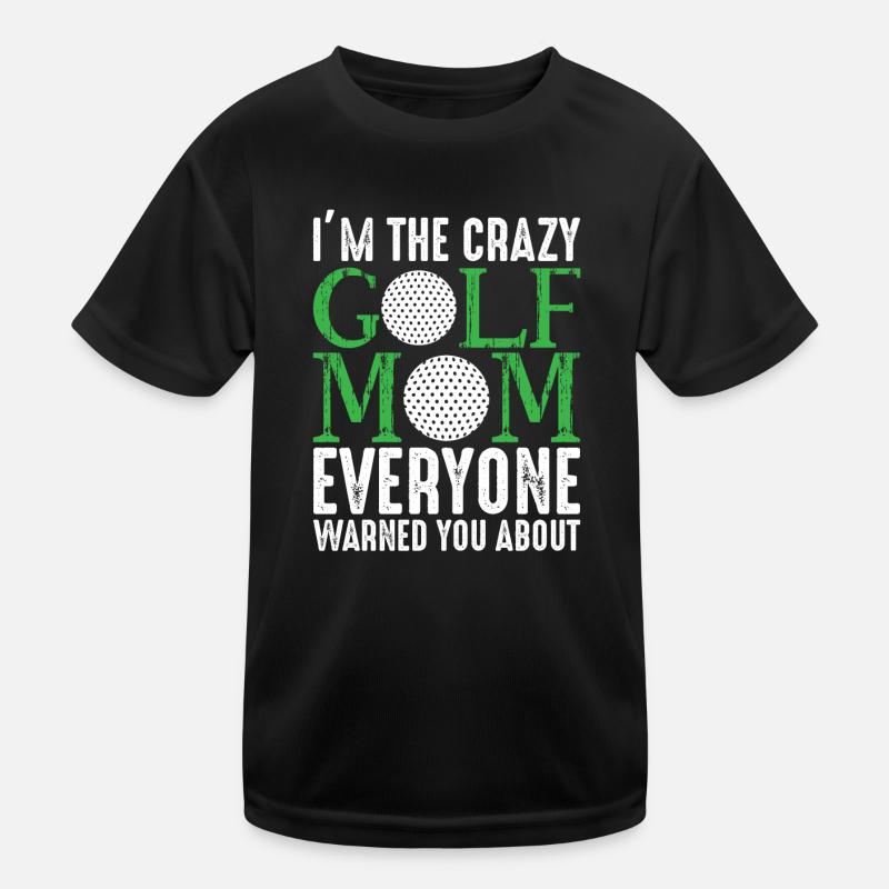 Golfspieler Golfer Golfschläger Golfen Golf Mutter Kinder Funktions-T-Shirt