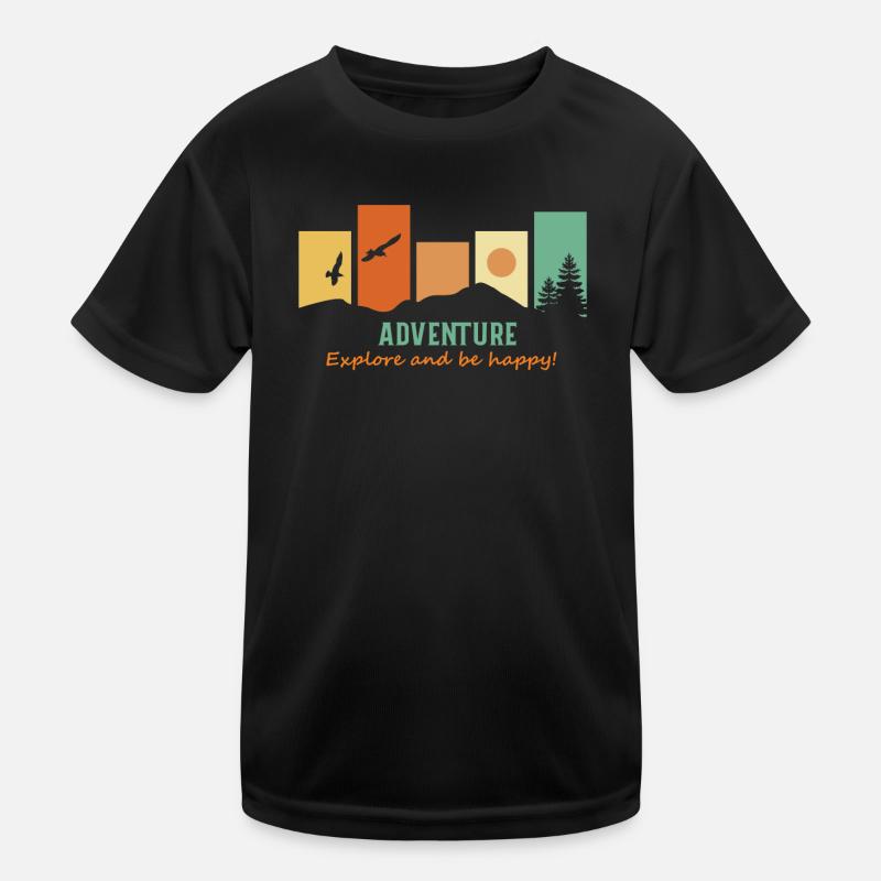 Hikers Backpackers Adventure Hiking Explorers Kids Functional T-Shirt