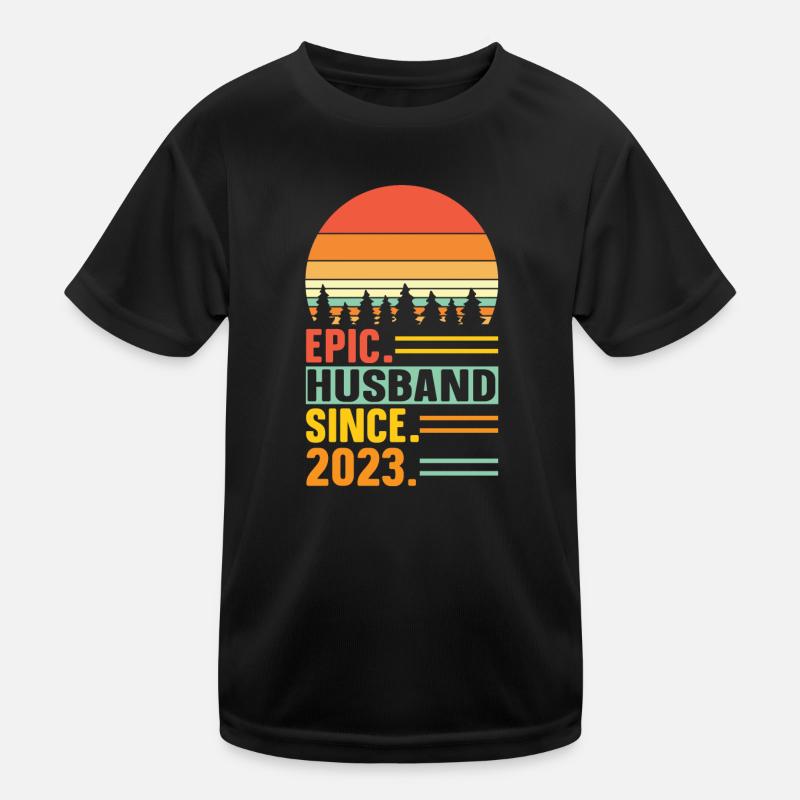 Bester Ehemann seit 2023 - Jahrestag Geschenk Kinder Funktions-T-Shirt