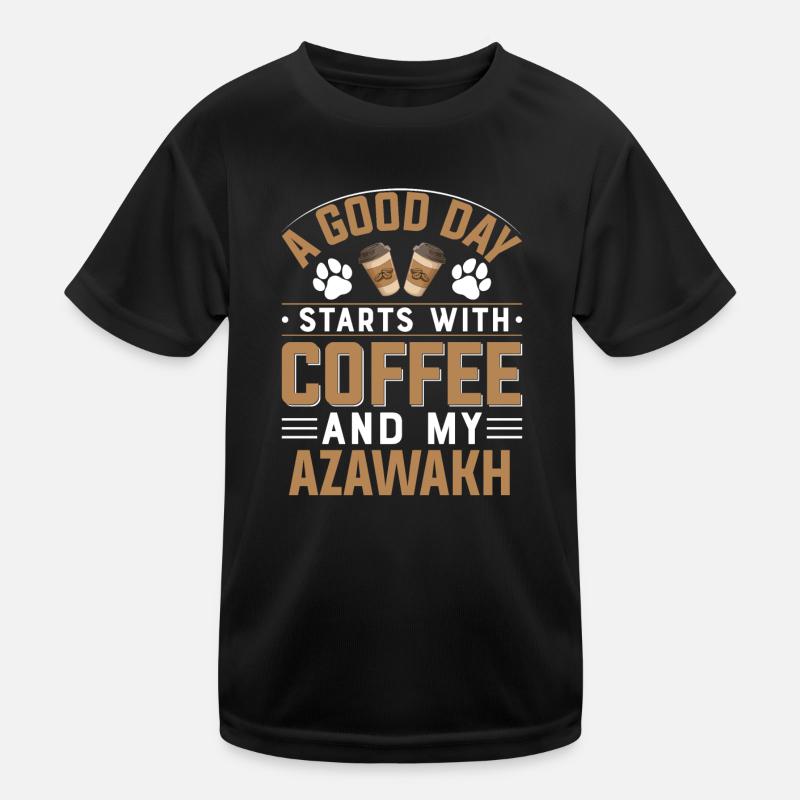 Azawakh Kaffee Koffein Hundebesitzer Hunde Kinder Funktions-T-Shirt