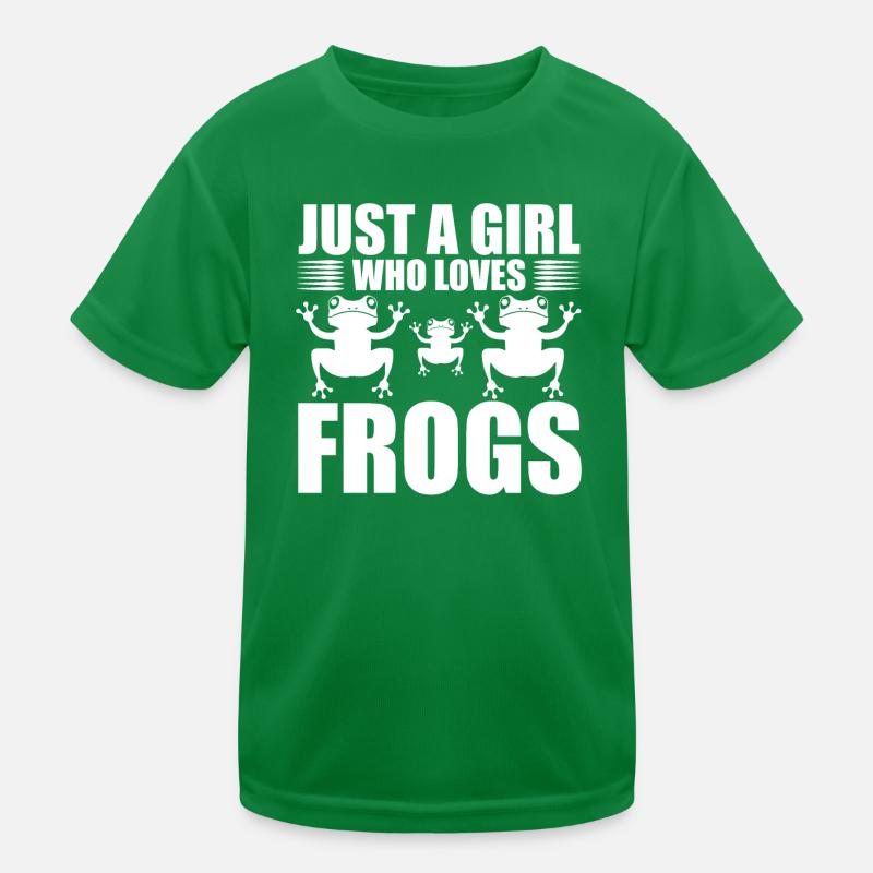Frosch Mädchen Kinder Frösche Kinder Funktions-T-Shirt