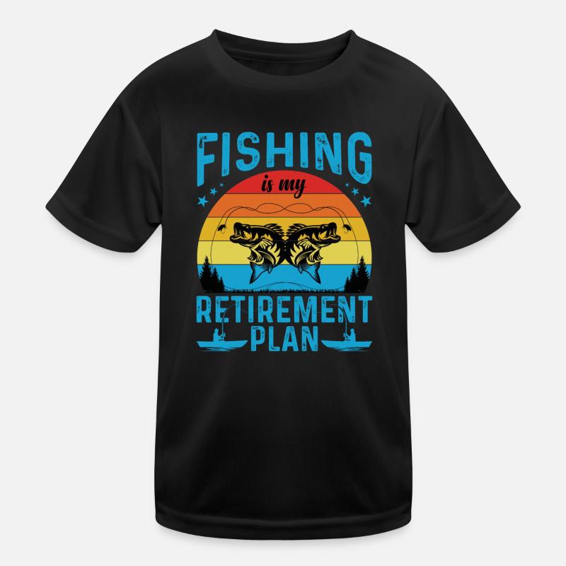 Fishing Hunting Fish Hook Hunter Rod Bait Bite Kids Functional T-Shirt