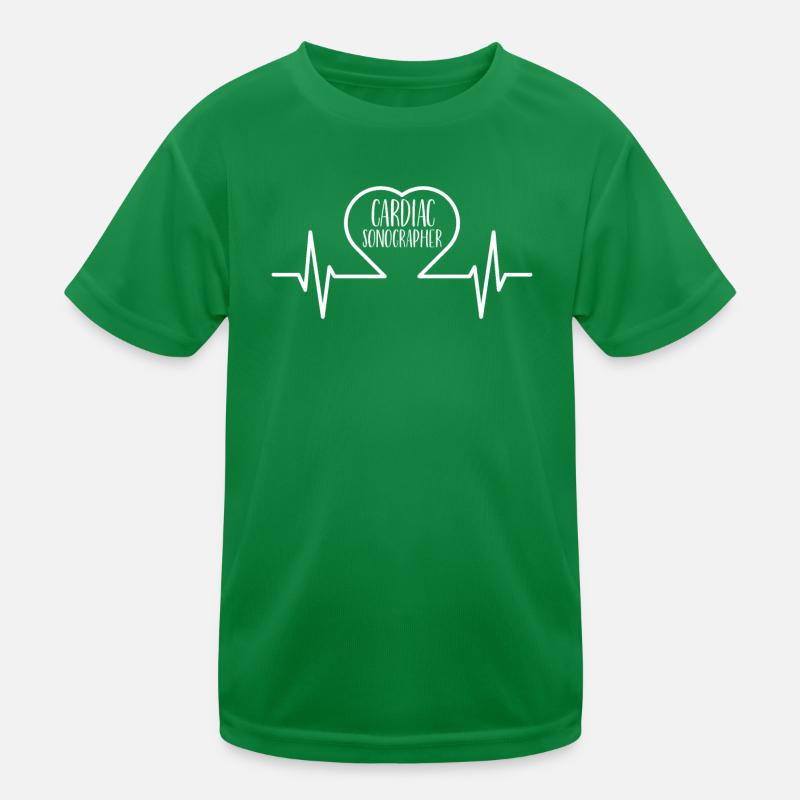 Herzsonograph Sonograph Sonographie Kinder Funktions-T-Shirt