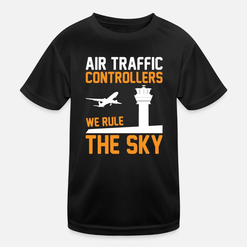 Air traffic controller Tower controller Flight attendants Kids Functional T-Shirt
