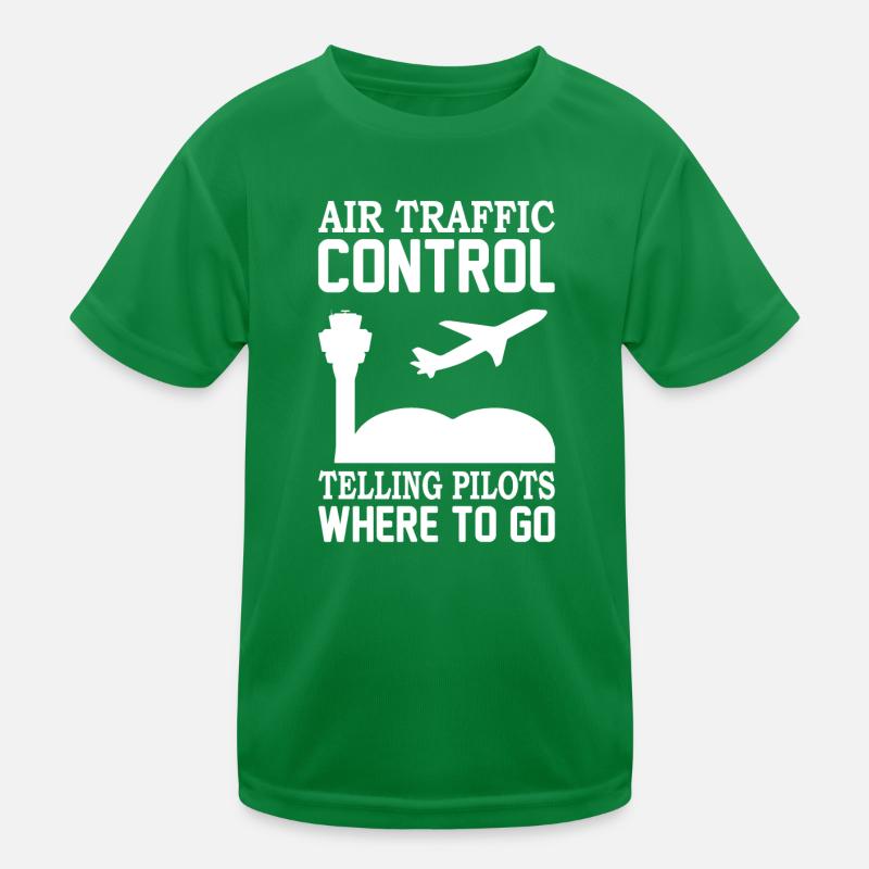 Air traffic controller Tower controller Flight attendants Kids Functional T-Shirt