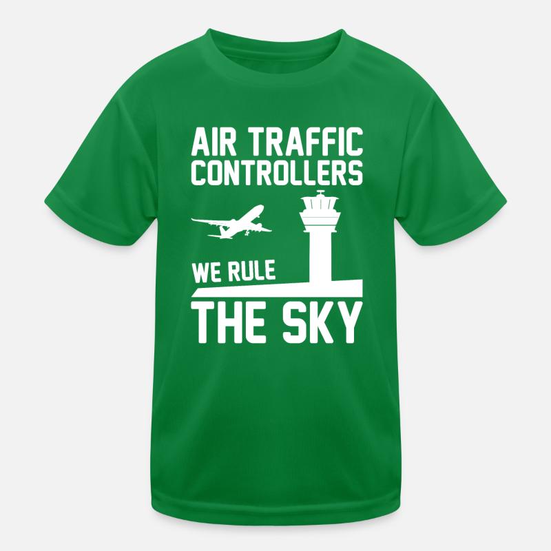 Air traffic controller Tower controller Flight attendants Kids Functional T-Shirt