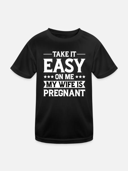 Femme enceinte Drôle de cadeau Drôle - T-shirt sport Enfant - noir - Devant