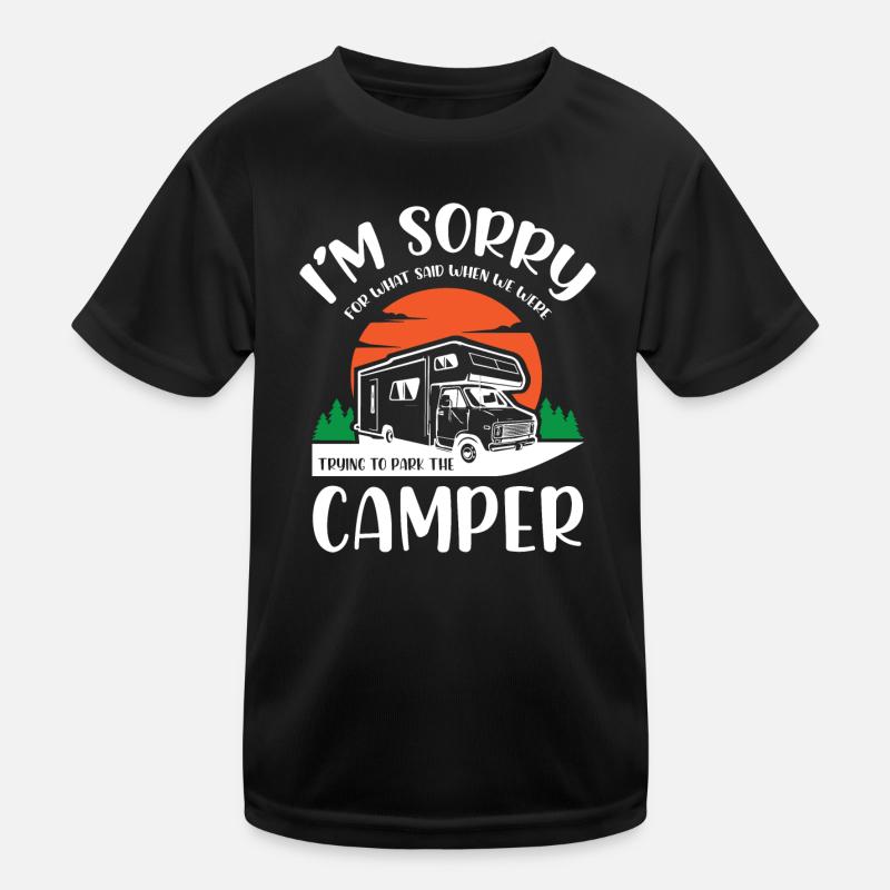 Life Camper Camping Kinder Funktions-T-Shirt