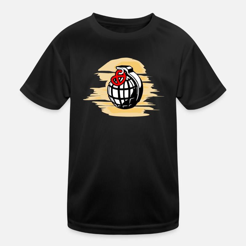 Granatapfel-Brezel-Sonne Kinder Funktions-T-Shirt