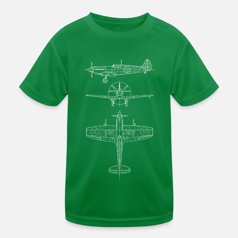 Spitfire Blueprint T-shirt sport Enfant