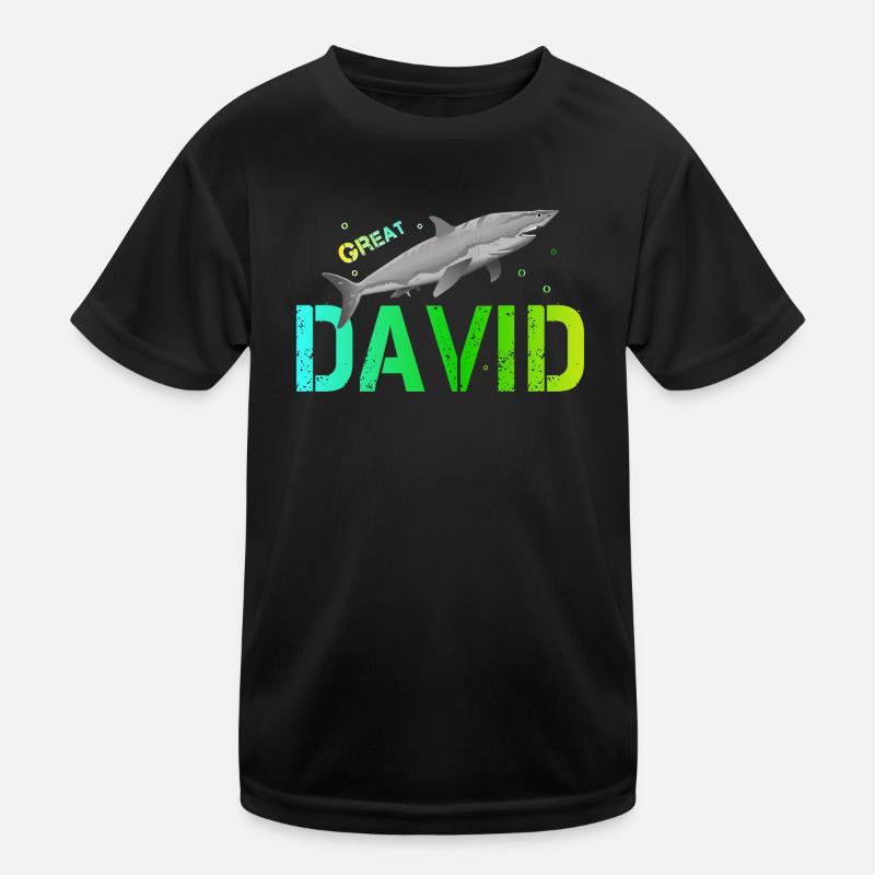 David Kinder Funktions-T-Shirt