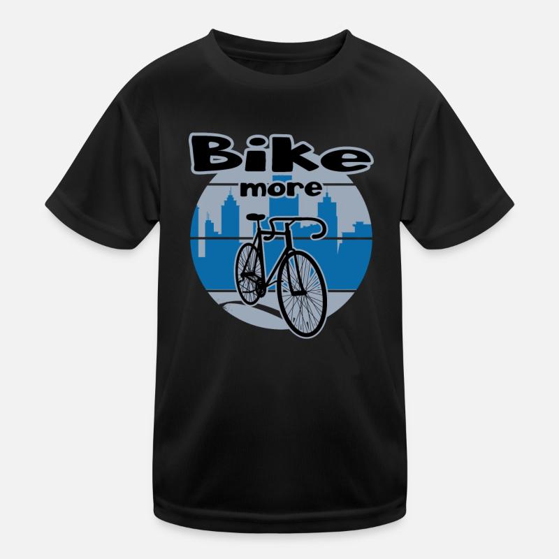 Bicycle Cyclist Saddle Solid Road Bike Kids Functional T-Shirt