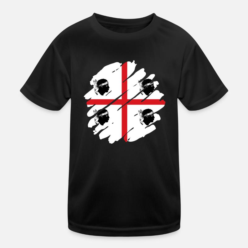 Drapeau de la Sardaigne Drapeau de la Sardaigne Drapeau de la Sardaigne T-shirt sport Enfant