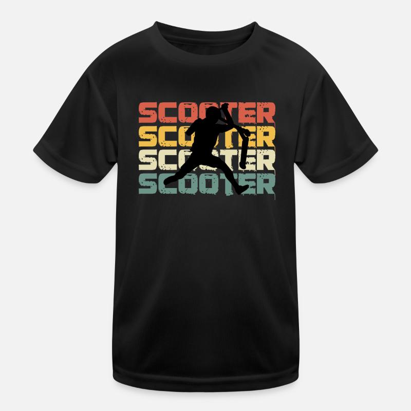 Tretroller Geschenk Stuntscooter Stunt Scooter Kinder Funktions-T-Shirt