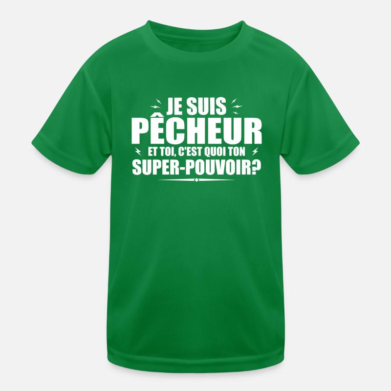 Ich bin Fischer. Was ist deine Superkraft? Kinder Funktions-T-Shirt