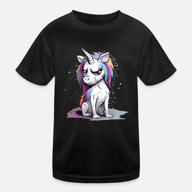 Licorne grincheuse T-shirt sport Enfant