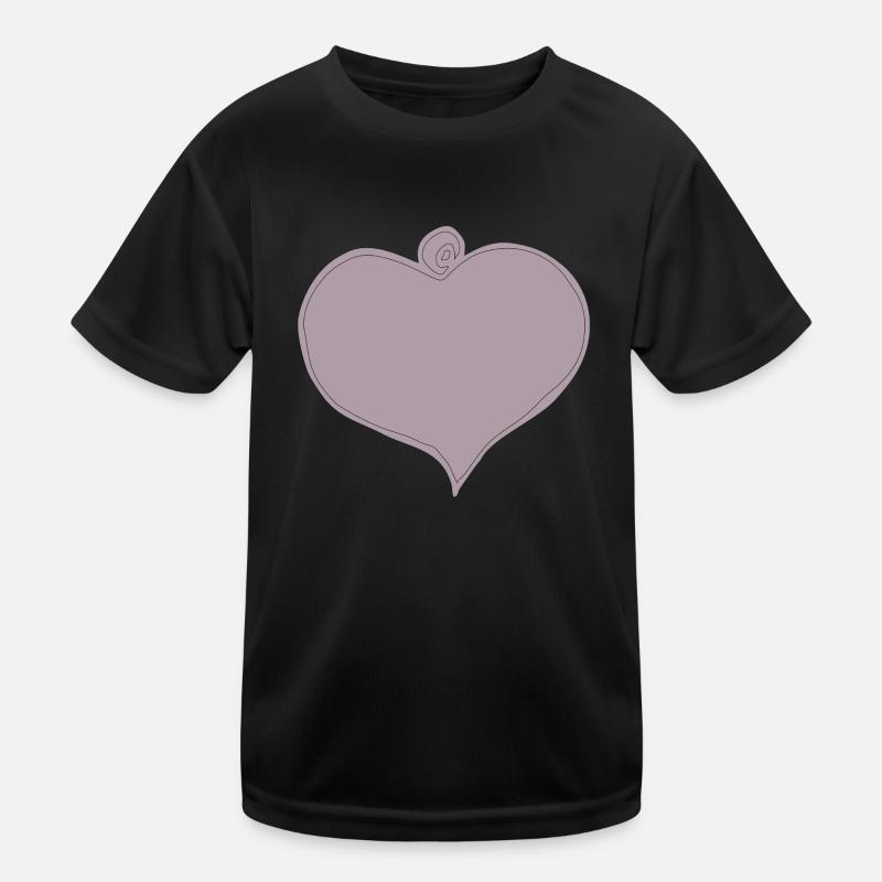 herzanhaenger Kinder Funktions-T-Shirt