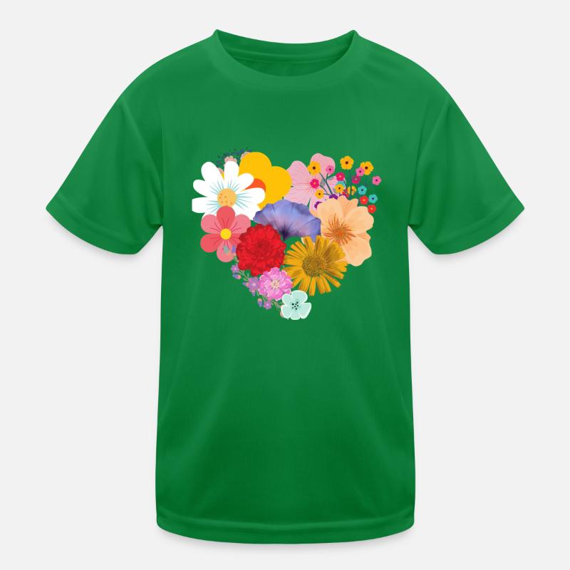 Liebe Blume Kinder Funktions-T-Shirt