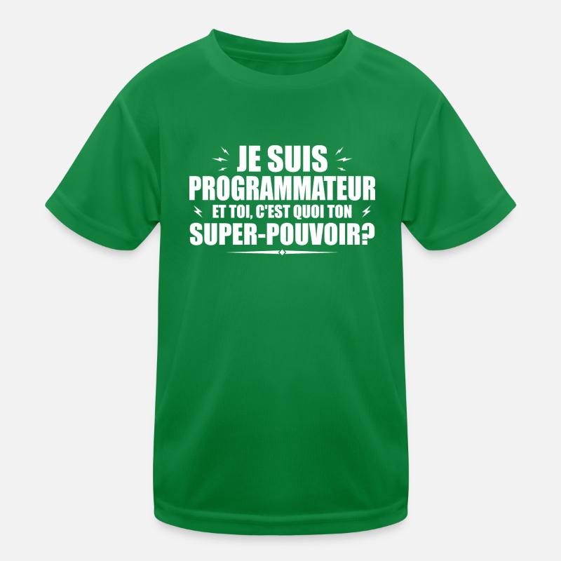 Ich bin Programmierer.Was ist deine Superkraft Kinder Funktions-T-Shirt