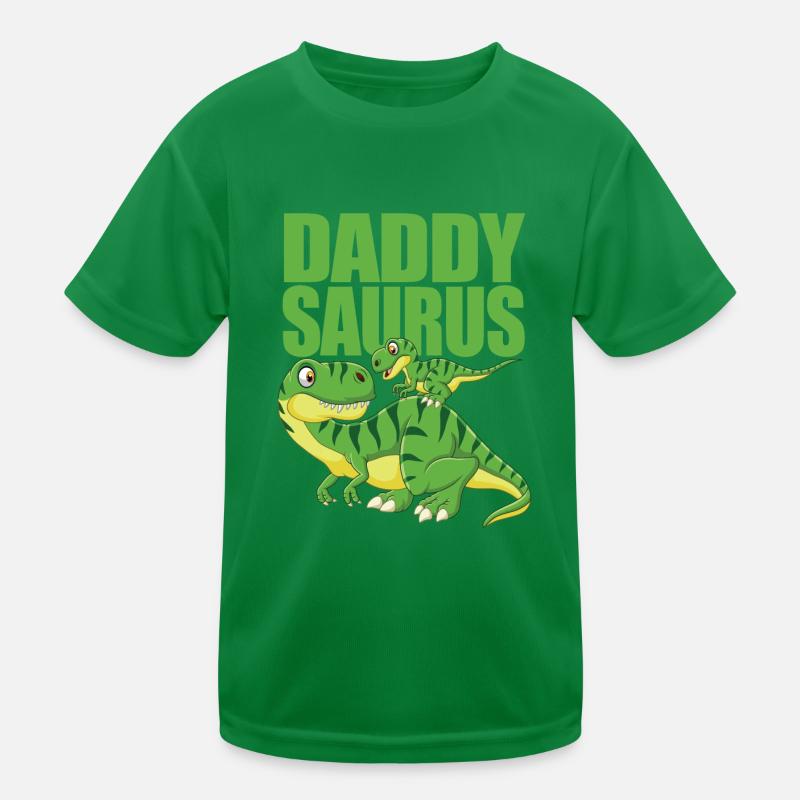 Daddy Dinosaurier - Daddysaurus Kinder Funktions-T-Shirt