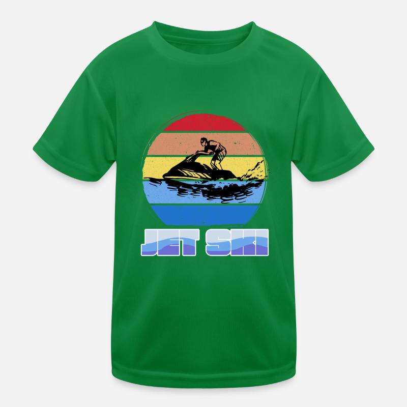 Jetski Kinder Funktions-T-Shirt