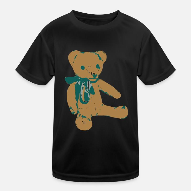 teddy bear teddy - Kids Functional T-Shirt - black