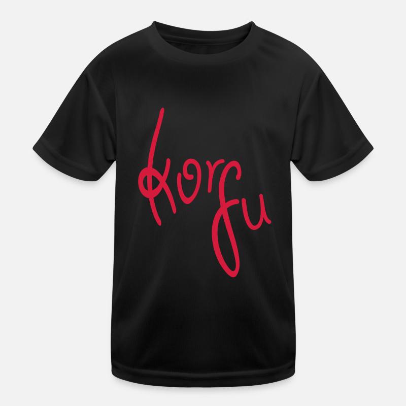 Corfu - Kids Functional T-Shirt - black