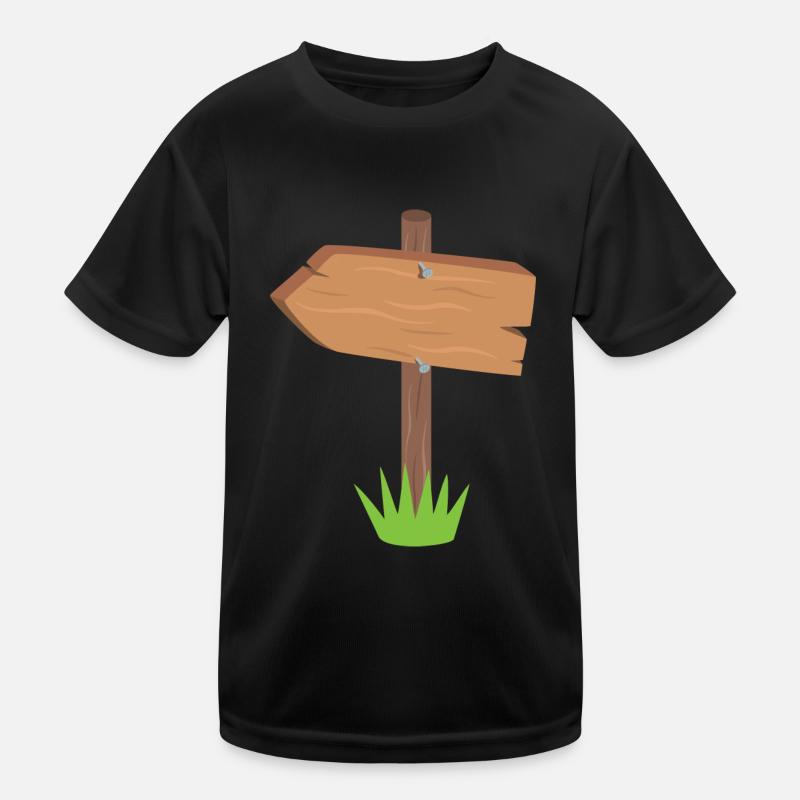 Schild Kinder Funktions-T-Shirt