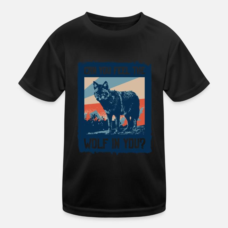 Wolf Werwolf Kinder Funktions-T-Shirt