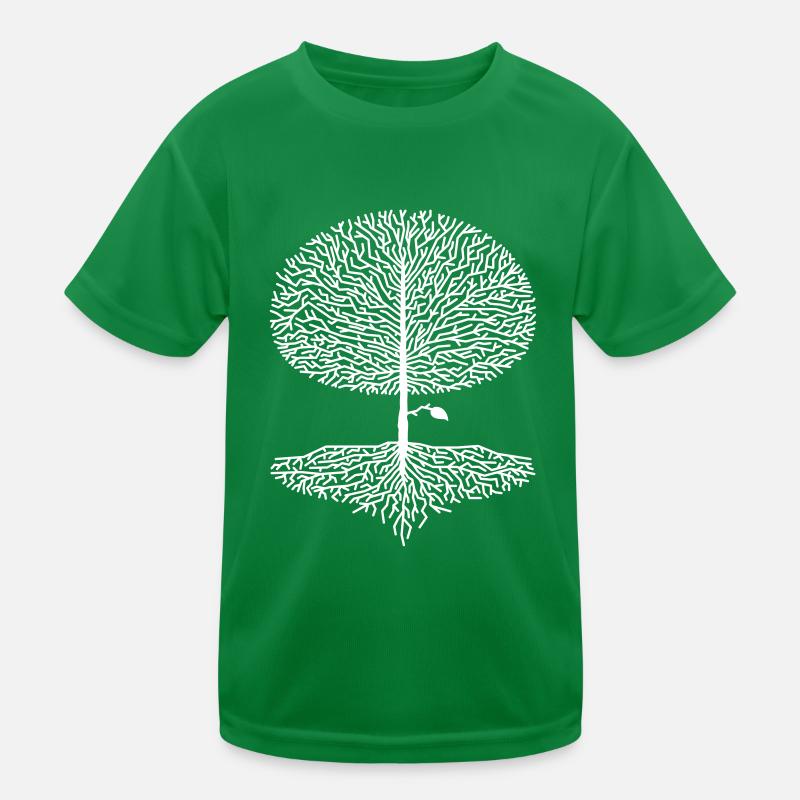 Deciduous Tree Crown Forest Oak Beech Nature Linden Branches Kids Functional T-Shirt