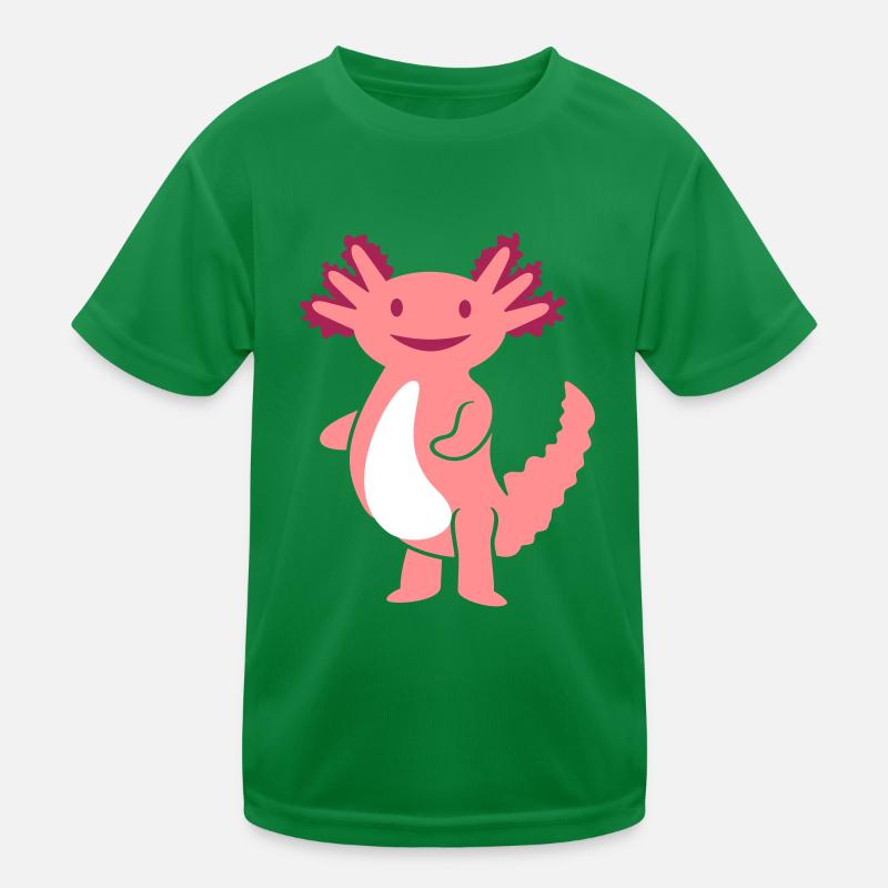 Knuffiger Axolotl (3c, Kawaii Schwanzlurch) Kinder Funktions-T-Shirt