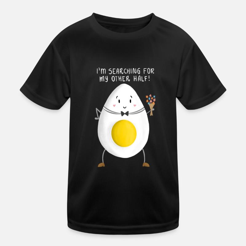 Romantic Boiled Egg Kids Functional T-Shirt