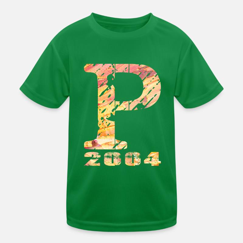 P 2004 Name Geburtsjahr Geschenk Kinder Funktions-T-Shirt