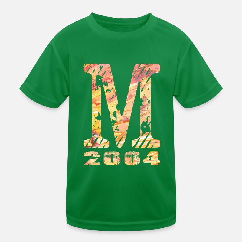 M 2004 Nom Année de naissance Cadeau T-shirt sport Enfant
