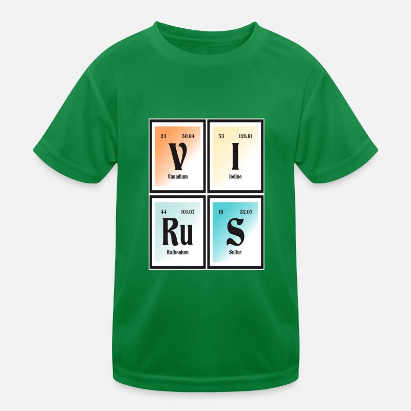Virus - Periodic Table of Elements Kids Functional T-Shirt