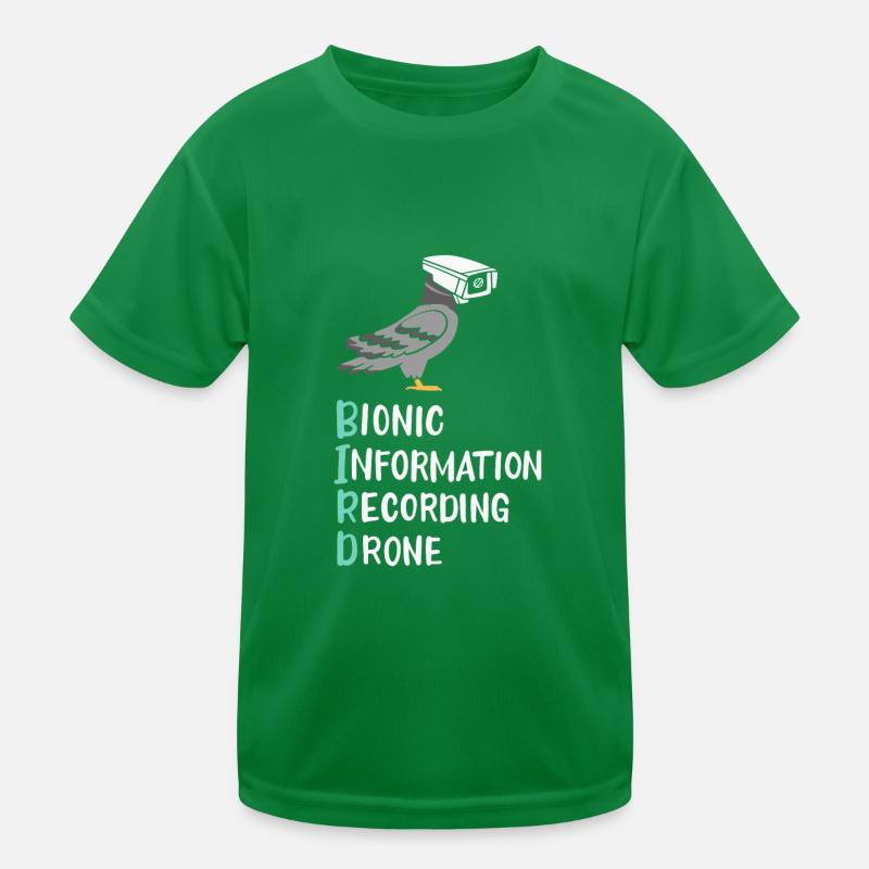 Birds Are Not Real Kids Functional T-Shirt