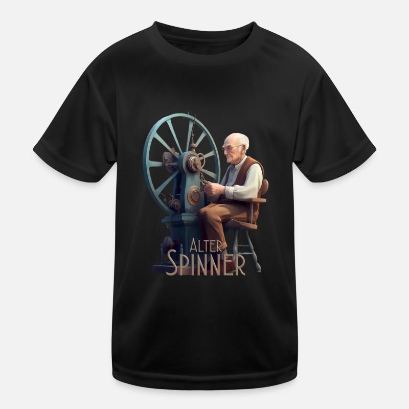 Alter Spinner Kinder Funktions-T-Shirt