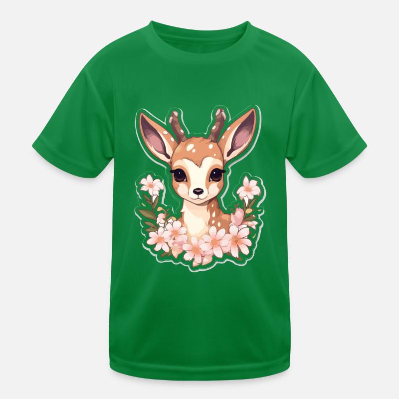 Roe deer Kids Functional T-Shirt