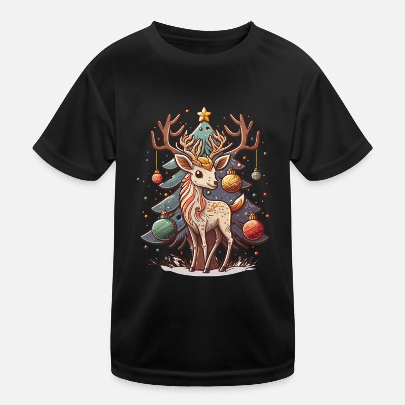 Hirschig geliebte Feiertage Kinder Funktions-T-Shirt