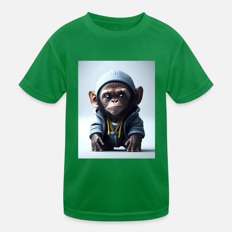 Monkey from the Hood Kids Functional T-Shirt