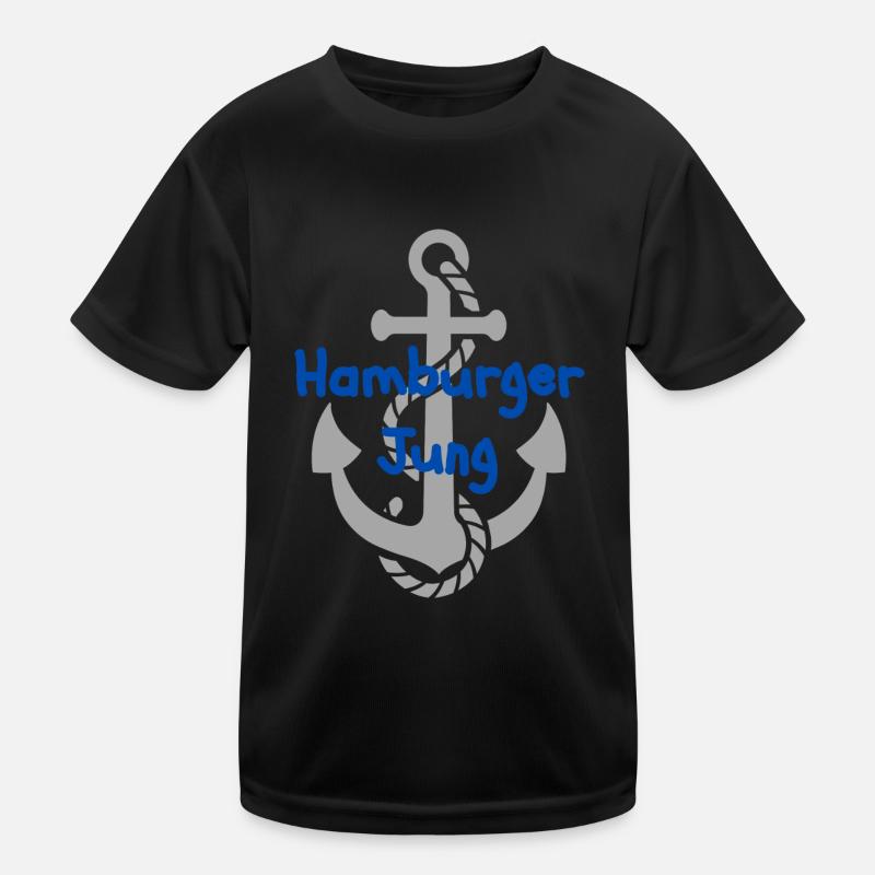 Hamburger Jung Kinder Funktions-T-Shirt