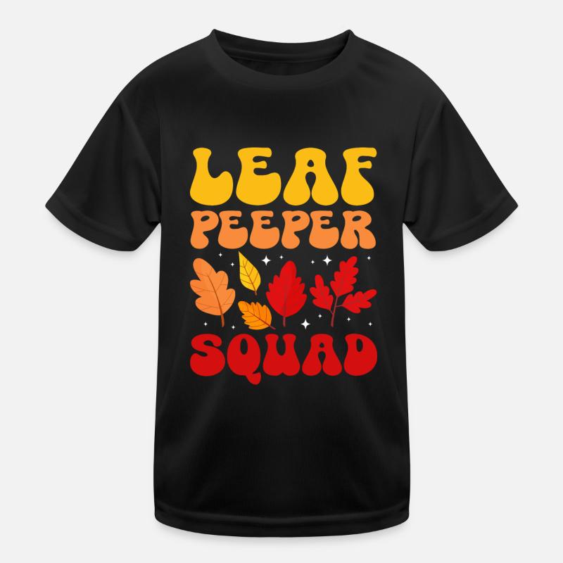 Leaf Peeper Squad Fall Season Leaf Collecting Kinder Funktions-T-Shirt
