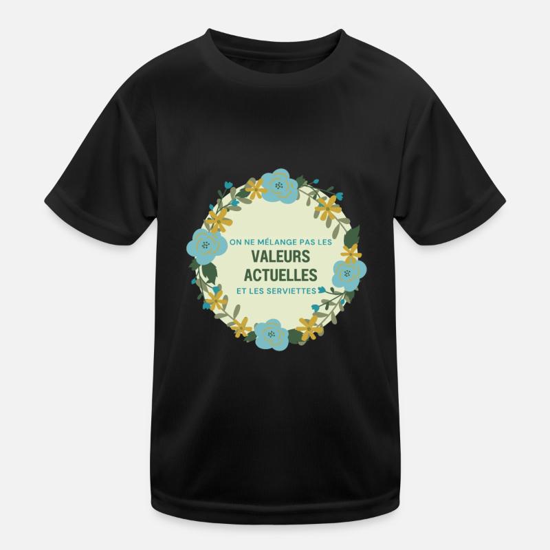 Current Values and Towels - Kids Functional T-Shirt - black
