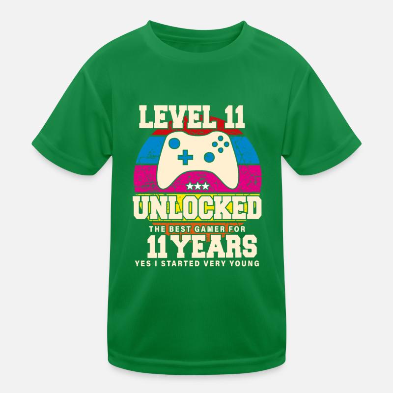 Original 2013 11 ans Niveau 11 Débloquer T-shirt sport Enfant