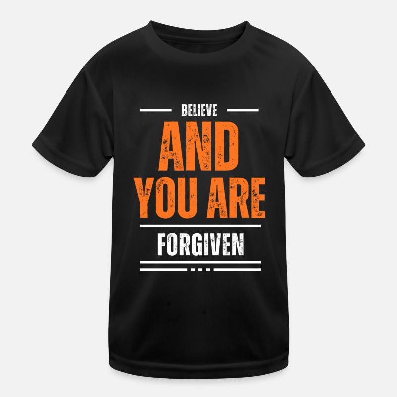 "Believe" Kinder Funktions-T-Shirt