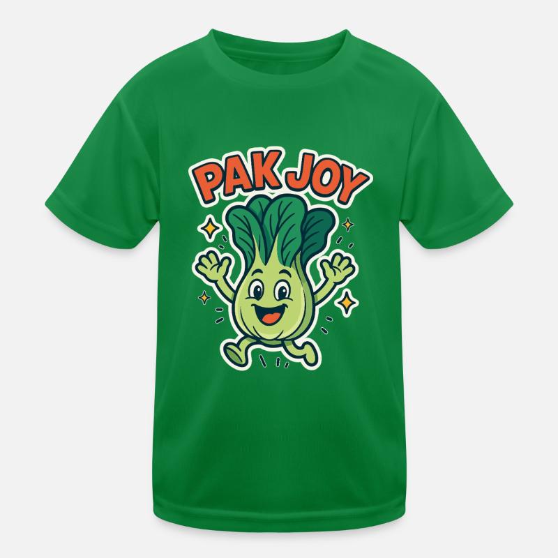 Pak Joy – Glückliches Pak Choi Kinder Funktions-T-Shirt