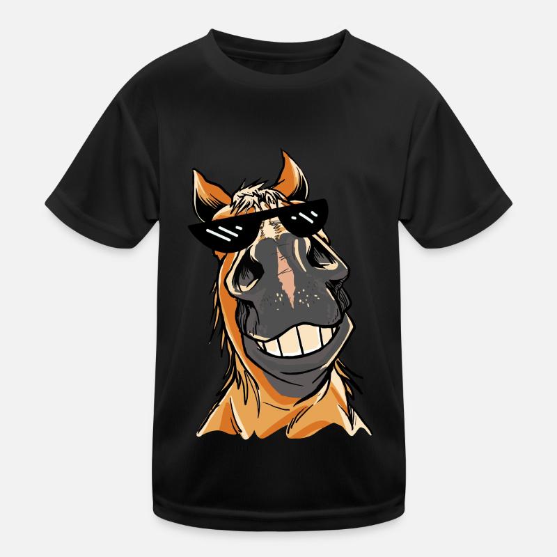 Meme Cheval Chevaux Lunettes De Soleil T-shirt sport Enfant