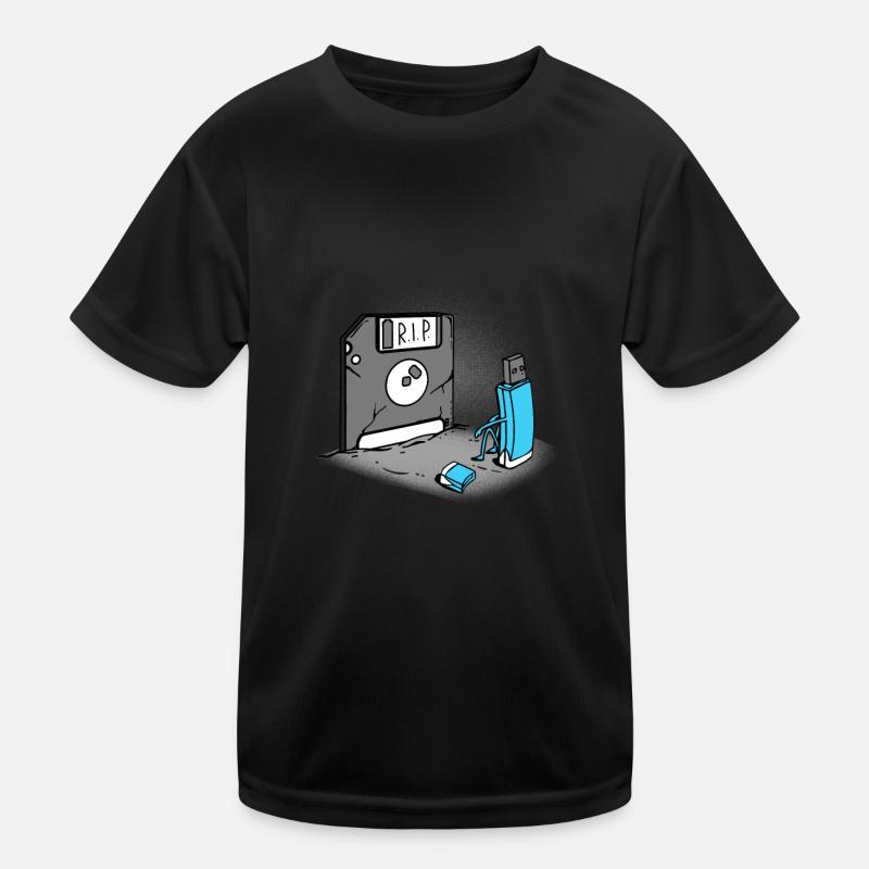 USB floppy disk retro Kids Functional T-Shirt